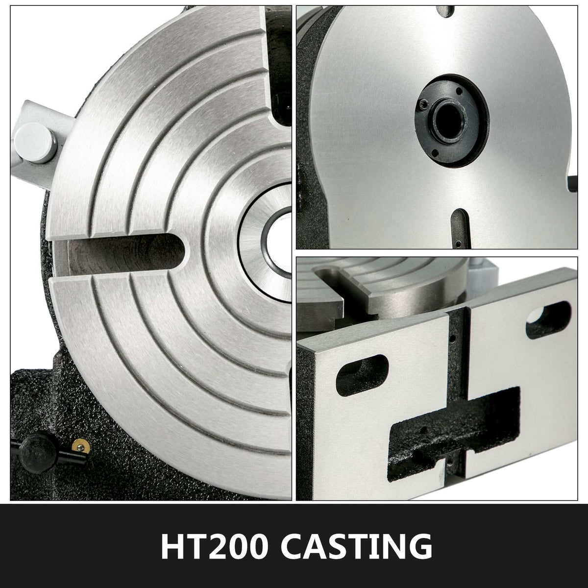 Rotary Table 8Inch Horizontal Vertical HV8 Precision 3MT Milling Drilling Machine Vernier Reading Milling Drilling Boring