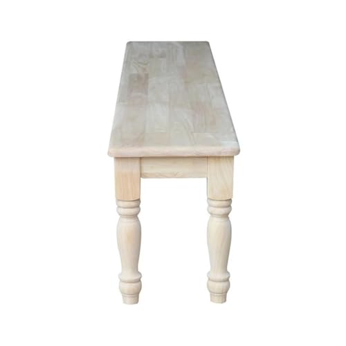 International Concepts BE-72S Shaker Style Bench, Unfinished