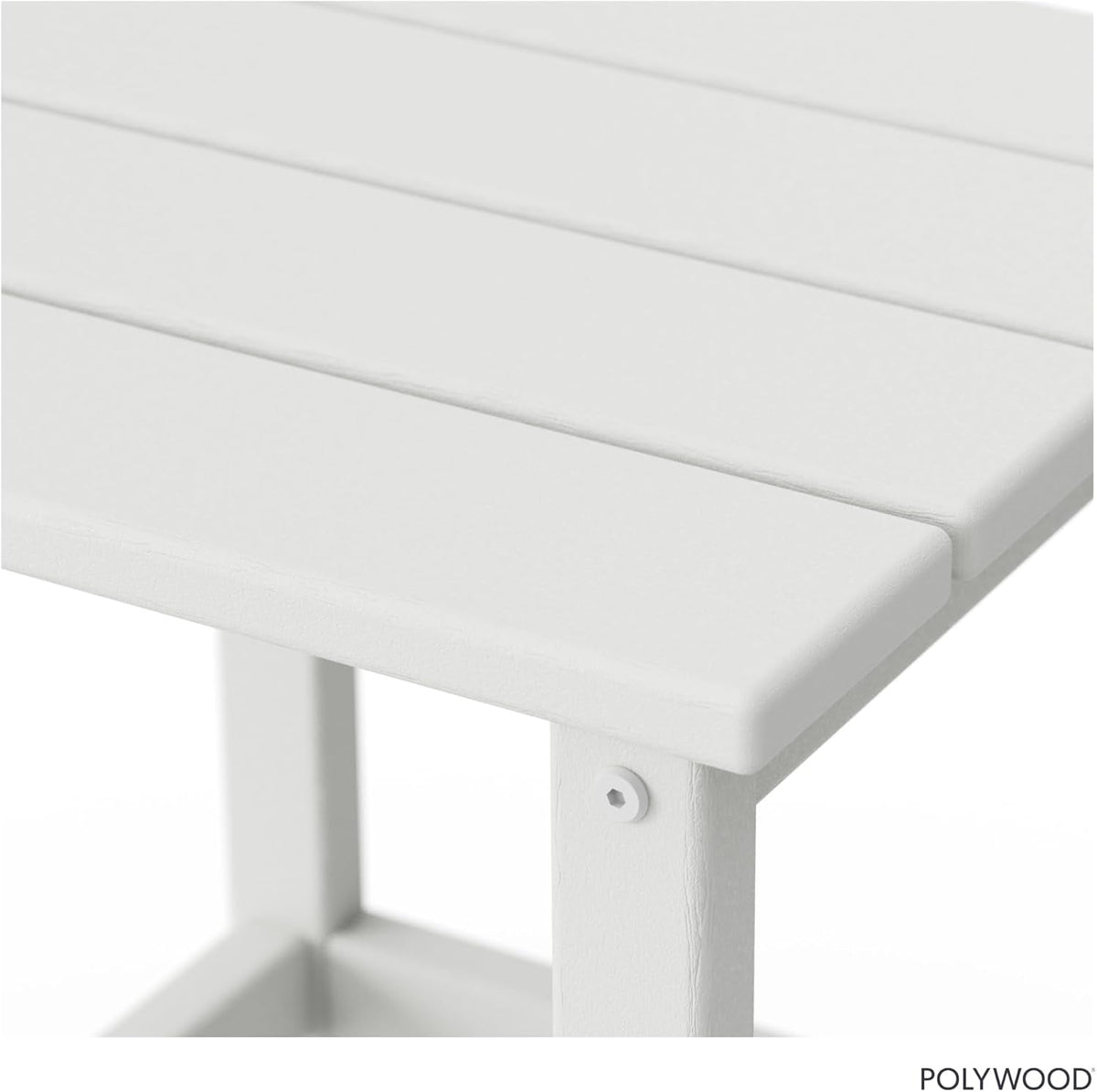 Long Island 18" Side Table, White