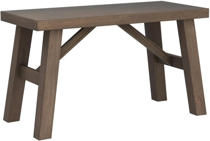 Sawmill Wood Bench, 30" Farmhouse Entryway Bench for Living Dining Room, Rustic Entry Way Benches Seat, Solid Wood, Handcraft Finshed, Natural