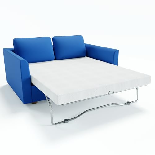 4.5 Inch Cold Gel Memory Foam Mattress Replacement for Sleeper Sofa and Couch Beds - Queen Size CertiPUR-US Certified (Sofa Not Included)