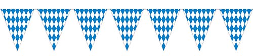 Beistle Plastic Oktoberfest Bavarian Pennant Banner For German Theme Party Supplies