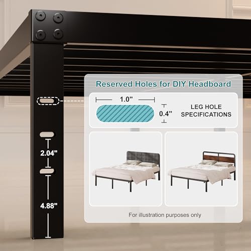 Twin Bed Frames, 20 Inch Heavy Duty Metal Bed Frame Twin
