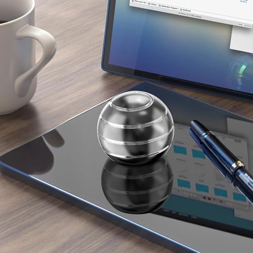 Kryfa 1.77in Kinetic Fidget Desk Toy, Anxiety Relief ADHD for Adults, Gray