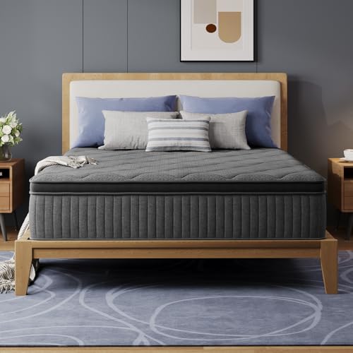10 Inch Full Size Mattress, Medium Firm Hybrid Mattress in a Box
