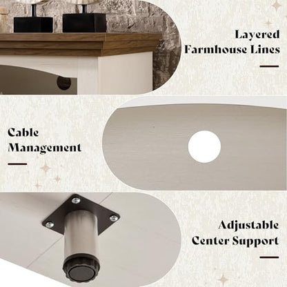 70" Fireplace TV Stand for TVs up to 80" One-Box Delivery