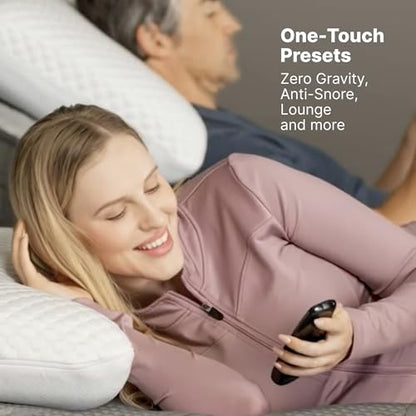 Adjustable Bed Frame Queen 14" Cooling Memory Foam Mattress - Adjustable Electric Bed Base with Zero Gravity and Massage - Queen Adjustable Base with Mattress