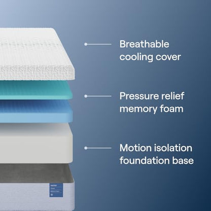 Nectar 12” Memory Foam Mattress, King- Medium Firm, 1-Year Trial