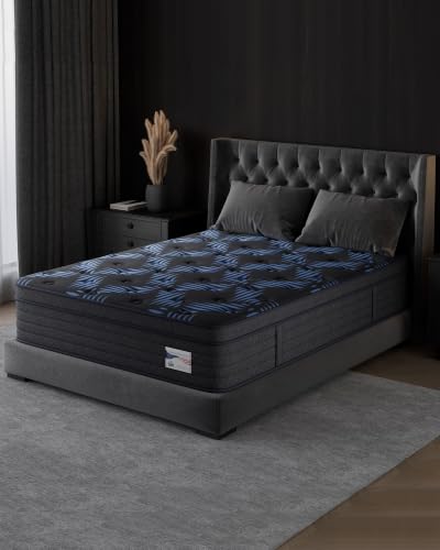 10 Inch Full Medium Firm Hybrid Mattress in a Box, Gel Foam Zoned Pocket Coils for Extra Lumbar Suppor, CertiPUR-US & Oeko-TEX for All Sleepers