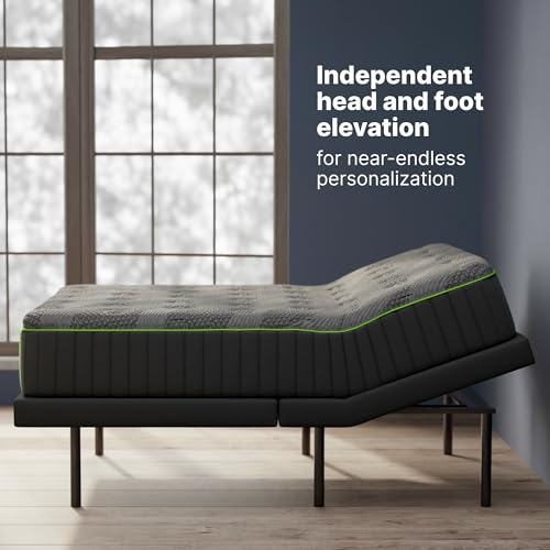 Adjustable Bed Frame Queen 14" Cooling Memory Foam Mattress - Adjustable Electric Bed Base with Zero Gravity and Massage - Queen Adjustable Base with Mattress