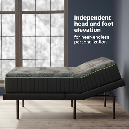 Adjustable Bed Frame Queen 14" Cooling Memory Foam Mattress - Adjustable Electric Bed Base with Zero Gravity and Massage - Queen Adjustable Base with Mattress