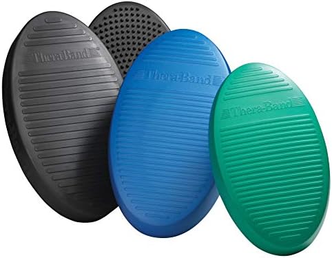 THERABAND Dynair XXL 50cm Ball Cushion, Wobble Disc for Balance Training, Dynamic Sitting, & Physiotherapy, Great for Active Sitting & Correct Posture, Black