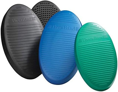 THERABAND Dynair XXL 50cm Ball Cushion, Wobble Disc for Balance Training, Dynamic Sitting, & Physiotherapy, Great for Active Sitting & Correct Posture, Black