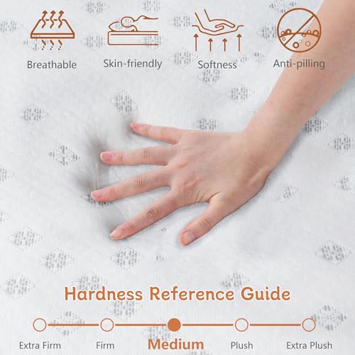 10 Inch King Memory Foam Mattress, Medium Firm Gel Foam Mattress