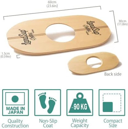 Crazy mini – Japanese Wood Balance Board for Core Strength, Kids Training & Surf-Inspired Fun(Stringer)