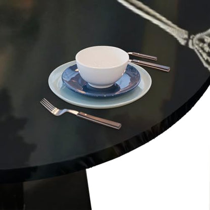 Round Tablecloth with Elastic Edged, 45-56 inch Funny Skeleton Stretching Halloween Night Table Covers Waterproof Washable Table Cloths Mat for Picnic Indoor 0utdoor Dinning Patio Table