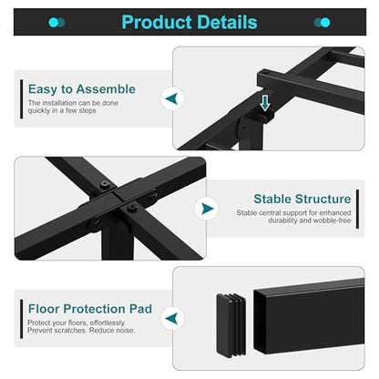 Twin Bed Frames, 20 Inch Heavy Duty Metal Bed Frame Twin