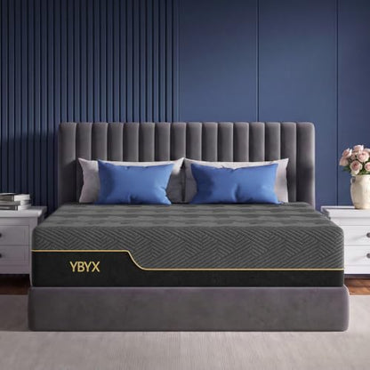 Full Mattress, 12 Inch Full Size Mattresses Hybrid Mattress with Memory Foam & Pillow Top - Medium Firm Feel for Motion Isolation, Edge Support, Pressure Relief - Bed in a Box