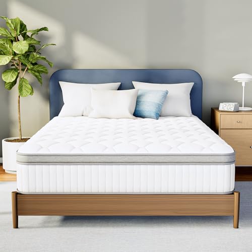 Full Size 10 Inch Hybrid Pocket Spring Mattress, Motion Isolation