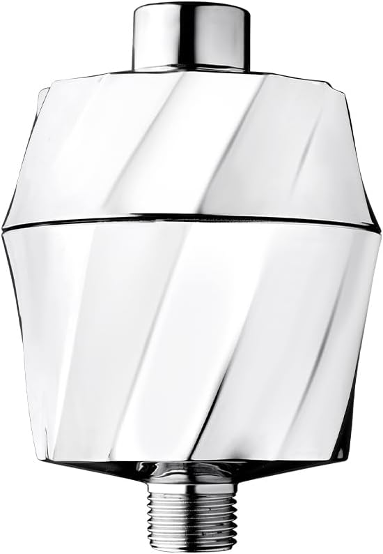 AquaBliss SF400 HD Revitalizing Shower Filter - Latest High Output Filtration. 2x Vitamin C, Minerals for Luscious Hair, Skin & Nails + the TurboSpa 3 Inch High Pressure Shower Head (Exclusive Bundle)