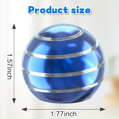 Kryfa 1.77in Kinetic Fidget Desk Toy, Anxiety Relief ADHD for Adults, Blue
