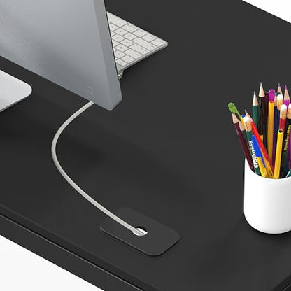 55 x 60 Commercial-Grade L-Shape Corner Office Computer Desk, Black