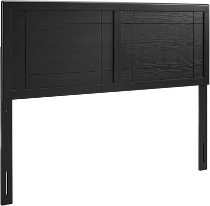 MOD-6221-BLK Archie Full Wood Headboard, Black
