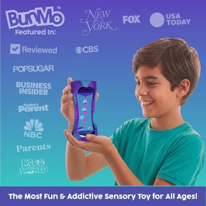 BUNMO Liquid Motion Bubbler Sensory Toy for Kids & Adults Rainbow 5pk – Gentle Fidget Toy for Mindfulness – Stimulating Visual Sensory Experience – Colorful Bubble Fidget Timer for Desk & Travel
