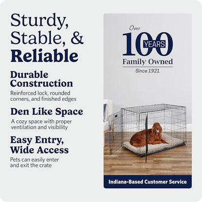 Midwest 42-Inch Double Door iCrate, for Large Breeds, 71-90 lbs