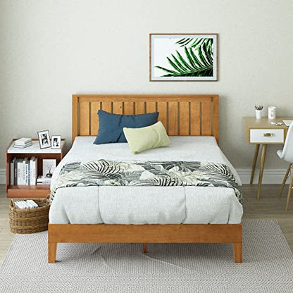 Zinus Alexis Deluxe Wood Platform Bed Frame with Headboard, King
