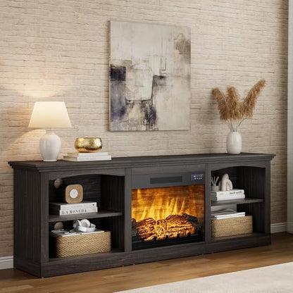 70" Fireplace TV Stand for TVs up to 80" One-Box Delivery