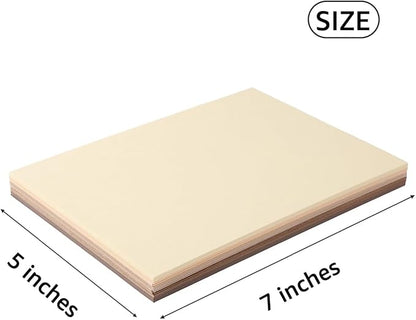 50 Sheets Colored Cardstock Paper 5 Colors, 250 GSM Heavy Card Stock for DIY Art Projects, Cards (Brown, 5x7)