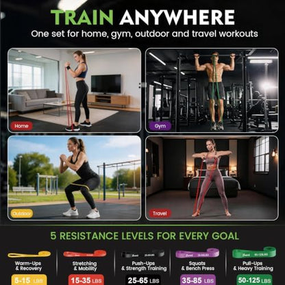 Resistance Bands, Exercise Bands Set for Working Out and Stretching