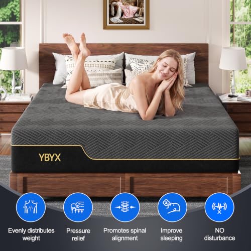Full Mattress, 12 Inch Full Size Mattresses Hybrid Mattress with Memory Foam & Pillow Top - Medium Firm Feel for Motion Isolation, Edge Support, Pressure Relief - Bed in a Box