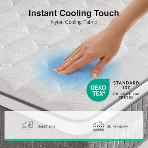 12 Inch Full Size Mattress, Hybrid Gel Memory Foam Mattress Full