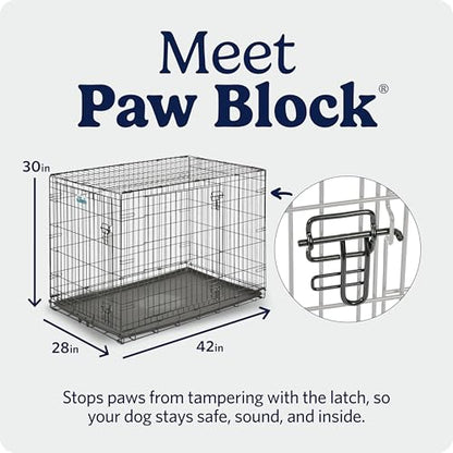 Midwest 42-Inch Double Door iCrate, for Large Breeds, 71-90 lbs