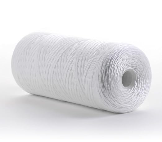 Hydronix SWC-45-1001 Universal Whole House Sediment String Wound Water Filter Cartridge 4.5" x 10" - 1 Micron