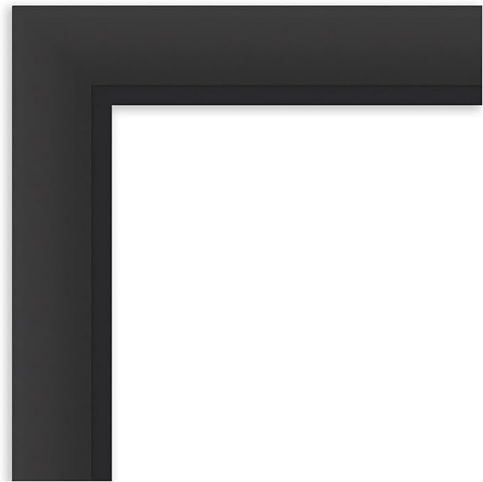 Amanti Art Black Framed Magnetic Board 37x45 X-Large Vision Board for use with Magnets, 100% Metal Sheet to Display Items as Office Decor or for Home Organization in mudroom, Kitchen or Kids Room