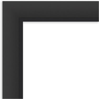 Amanti Art Black Framed Magnetic Board 37x45 X-Large Vision Board for use with Magnets, 100% Metal Sheet to Display Items as Office Decor or for Home Organization in mudroom, Kitchen or Kids Room