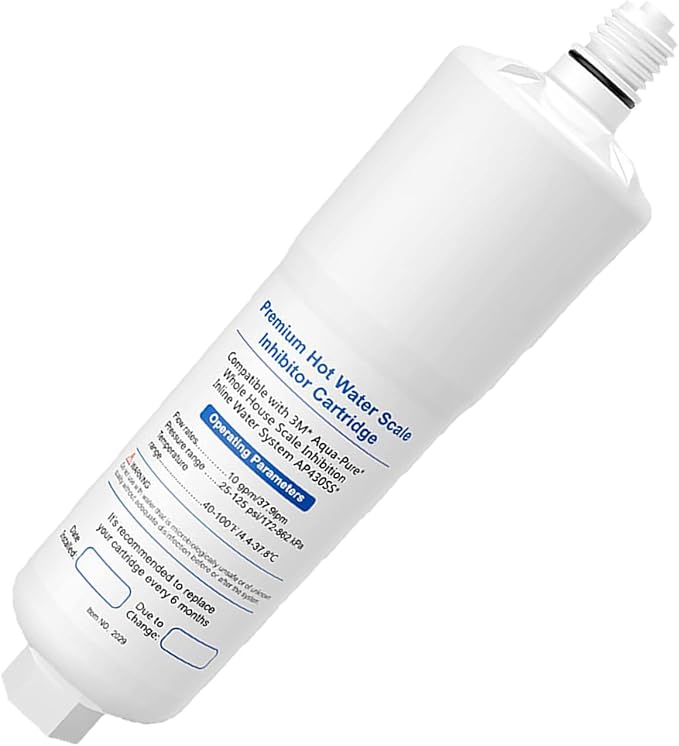 1 Pack AP431 Replacement Cartridge for Aqua-Pure AP430SS, Whole House Water Scale Inhibition System, Helps Prevent Scale Build Up On Hot Water Heaters and Boilers AP431 Cartridge