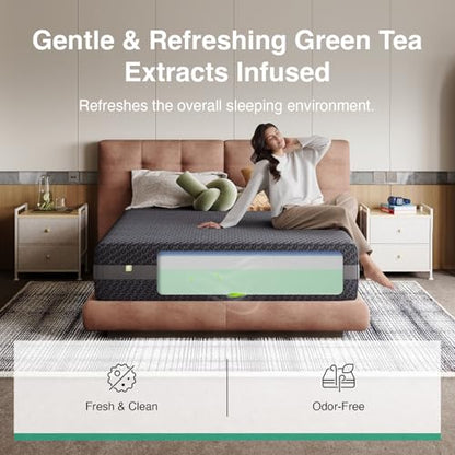 14 Inch King Size Gel Memory Foam Mattress for Body Contouring