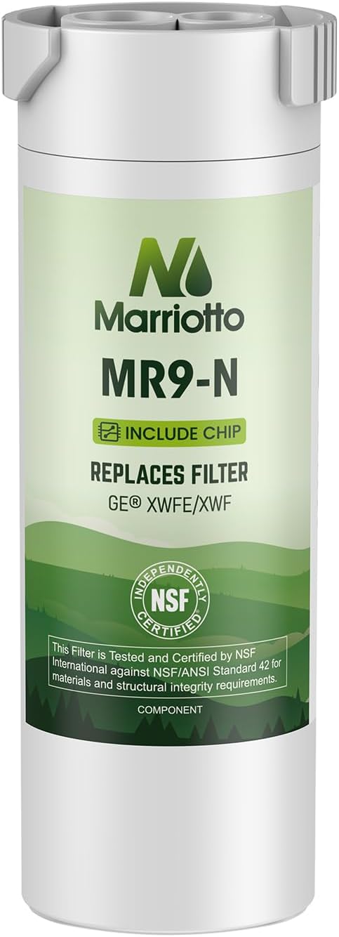MARRIOTTO Water Filter Compatible with XWFE (Built-in CHIP), Replacement for GE XWFE, XWF Refrigerator Water Filter Pack of 1