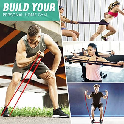 Alllvocles Resistance Band, Pull Up Bands, Pull Up Assistance Bands, Workout Bands, Exercise Bands, Resistance Bands Set for Legs, Working Out, Muscle Training, Physical Therapy, Shape Body, Men Women