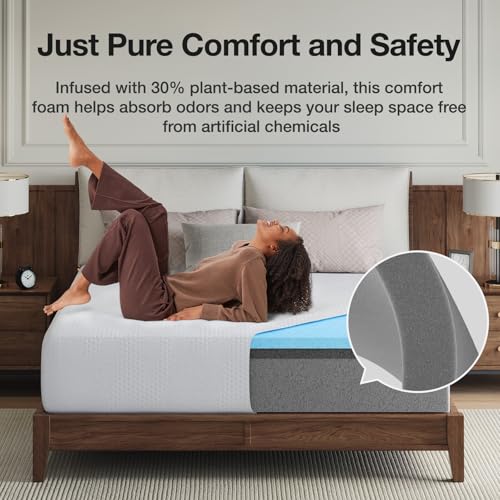 King Size Mattress in a Box, 14 Inch King Gel Memory Foam Mattress
