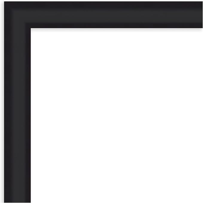 Amanti Art Black Framed Magnetic Board 19x27 Medium Vision Board for use with Magnets, 100% Metal Sheet to Display Items as Office Decor or for Home Organization in mudroom, Kitchen or Kids Room