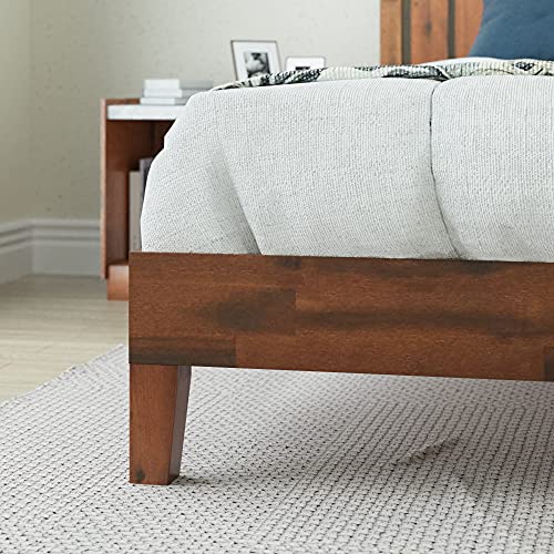 Zinus Vivek Deluxe Wood Platform Bed Frame with Headboard, King