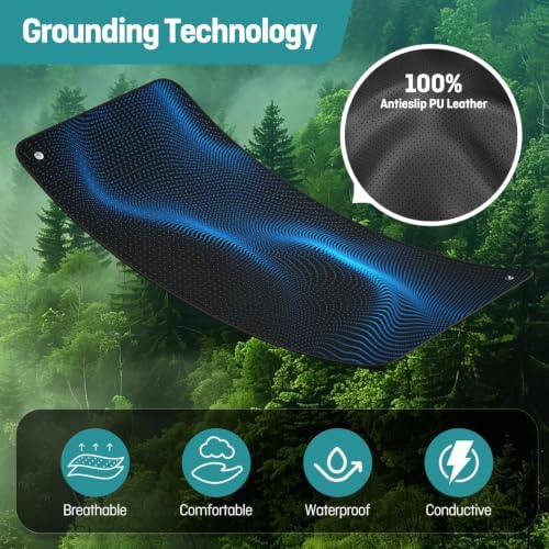 Grounding Mat for Bed, Grounding Mattress Pad Queen Size, 15ft Cord