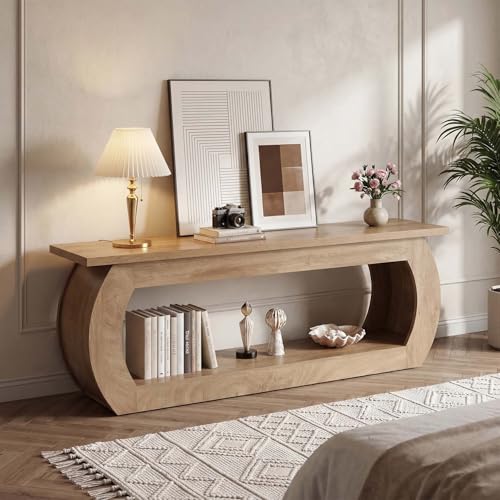 TV Stand for 65 Inch, Wooden Entertainment Center with Storage