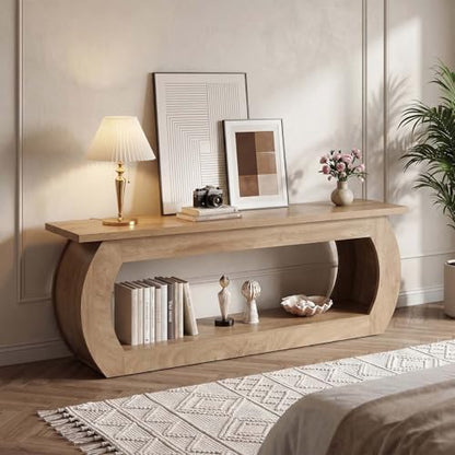 TV Stand for 65 Inch, Wooden Entertainment Center with Storage