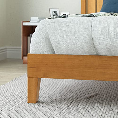 Zinus Alexis Deluxe Wood Platform Bed Frame with Headboard, King